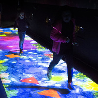Projection interactive au sol en hologramme 3D Oway, simulateur de jeu pour enfants, publicité extérieure, projection interactive au sol