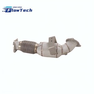 ท่อลงสแตนเลส SS304 แบบไหลแรงสูง พร้อมแผ่นกันความร้อน สำหรับ Ford Fiesta ST 2.0T – ท่อไอเสียสมรรถนะสูงแบบยึดติดโดยตรง - Product Image 1