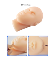 Kit pour simulation de tête naturelle en Silicone, modèle en forme de Micro-modelage, injection facial, suture, tampons pour la peau, 50 pièces