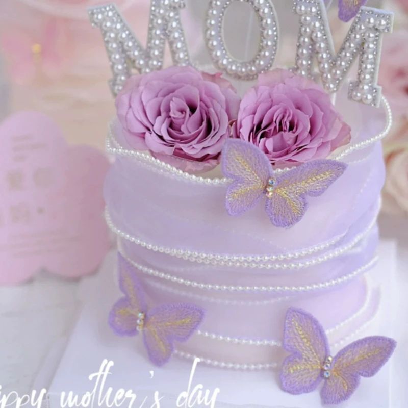 Pearl Fish Tail Yarn Ribbon Bow Fresh Flower Bouquet Gift Packaging Diy Handmade Bow Wavy Ribbon Cake Accessories Ribbon
