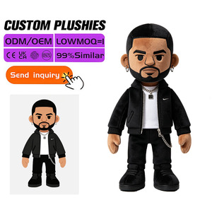 Peluche personnalisée brodée, tendance, kawaii, personnage humanoïde, super douce, petite figurine en peluche pour un bureau esthétique - Product Image 3