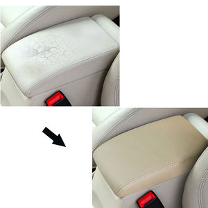 Accessoires d'intérieur de voiture Couverture de boîte de rangement d'accoudoir en cuir pour Volkswagen VW <span class=keywords><strong>Tiguan</strong></span> MK2 2010-2016 - Product Image 4