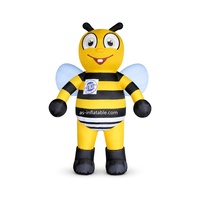 Modèle d'abeille gonflable géant, modèle gonflable publicitaire, personnage gonflable pour la promotion de la marque ou des événements
