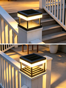 Factory customized modern minimalist <b>door</b> pillar lights Electric LED Pillar Lamp Outdoor Garden Landscape Lights Roman Style Sta - Product Image 2