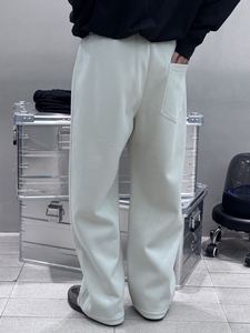 Pantalones bombachos informales cómodos para hombre, pantalones de chándal transpirables ligeros de secado rápido, pierna recta, elásticos, bolsillos con cordón medio finos - Product Image 4