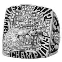 Vente en gros transfrontalière d'anneaux de championnat de la LNH 2008 Detroit Red Wings en alliage écologique pour hommes