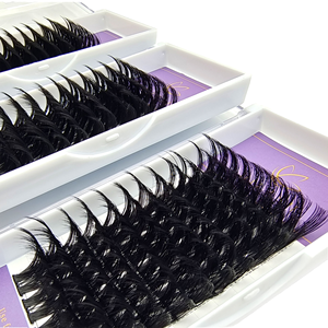 Extensions de cils en grappe faites à la main DIY, 8 mm, 25 mm, 0,05 mm, cheveux synthétiques, volume naturel - Product Image 1