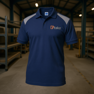 Camiseta Polo de Manga Corta Regular, Negra, Talla 2XL, Tejido de Alto Rendimiento, Ropa de Trabajo - Product Image 3