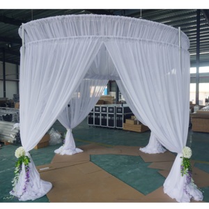 Aluminum luxury church <b>backdrop</b> <b>stand</b> height adjustable pipe and drape - Product Image 4