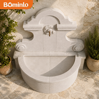Fontaine commerciale en marbre sculpté à la main, design moderne, résistante à l'eau, durable, pour intérieur/extérieur, décoration d'hôtel