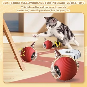 Juguete Automático para Gatos con Bola Rodante, Eléctrico, Interactivo, con Activación por Movimiento, Recargable, Anti-Mordidas, para Jugar en Interiores - Product Image 2