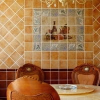Azulejos de Arte Rústicos Hechos a Mano, Color Marrón Mate, para Paredes y Pisos de Cocina y Baño, para Programas de Hoteles y Villas, Listos para Enviar