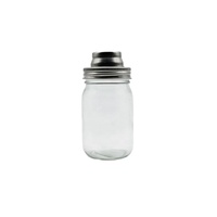 Couvercles à secouer en acier inoxydable de qualité alimentaire, réutilisables, résistants aux hautes températures, 70 mm, pour bocaux Mason standard