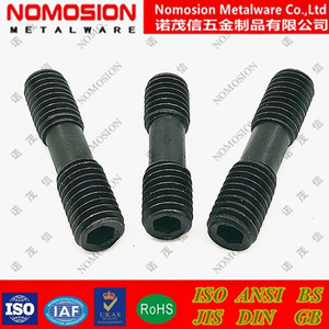 Mcs <b>Double</b> <b>End</b> <b>Screw</b> M5 M6 20 25 30 Left Right Hand Thread Black Carbon Steel Fully Threaded For General Industry - Product Image 5