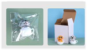 Miniatura 3D in Resina: <span class=keywords><strong>Cane</strong></span> in Tazza - Statuetta Scultura per Play-Doh e Slime, Mystery Blind Box, Portachiavi Anime, Giocattoli per Bambini - Product Image 5