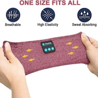 Bandeau de sommeil original avec écouteurs sans fil et haut-parleurs, idéal pour les dormeurs latéraux, la course à pied, l'entraînement, le jogging, le yoga et l'insomnie