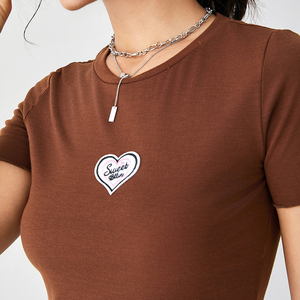 YD blus mode kerja wanita penjualan laris atasan leher V lengan panjang kasual gaya kancing dekorasi anyaman Logo depan pas badan - Product Image 2