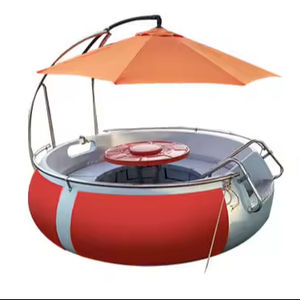 Donut flotante BBQ Boat para fiestas acuáticas en parques, lagos y ríos Actividades Uso - Product Image 1