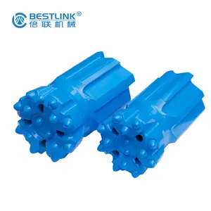 Rock Drilling Tools T45 115mm Drop Center Standard Skirt Thread Button Bit For Bench And Long Hole Drilling
