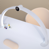 Table de Manucure Intelligente UI avec Écran LED et Lampe à Ongles Demi-Lune Professionnelle Personnalisable