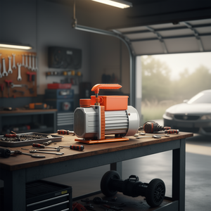 Bomba de Vacío Rotativa de Una Etapa para HVAC, 3.5 CFM, 1/4 HP, de Aluminio, Eléctrica, de Montaje en Suelo, para A/C R134a R22 R410a R1234YF R32 - Product Image 2