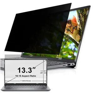 13.3 Inch Laptop Privacy Screen for 16:10 Computer Monitor Removable Security Shield Compatible with Lenovo Hp Dell Thinkpad