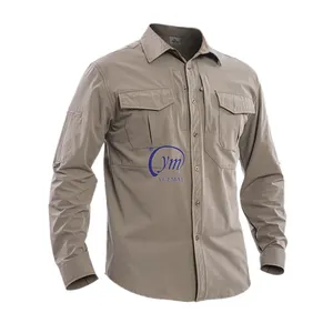 Heren Bescherming Lange Mouwen Wandelen Shirts Ademend Snel Droog Vissen Shirts Voor Safari Outdoor