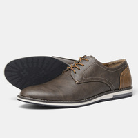 Chaussures décontractées pour hommes commerce extérieur grande taille chaussures simples couleur bloquée respirant transfrontalier confortable chaussures en cuir décontractées