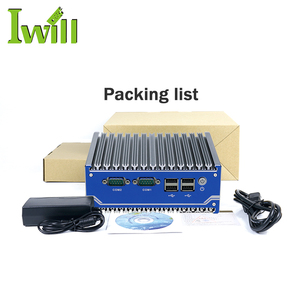 Giá rẻ J1900 Mini PC 4com RS232 485 Micro không quạt ngành công nghiệp với 5USB 2Intel i211at 1000M LAN Wifi BT 4 gam Mini PC Linux OS - Product Image 6