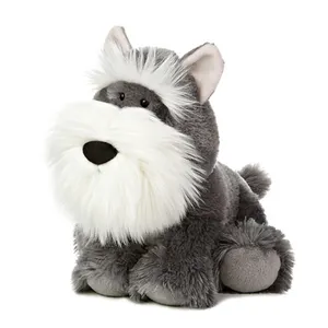 Tùy Chỉnh Chất Lượng Cao Mềm Nhồi Animal Dog Schnauzer Nhồi Plush Toy Dog