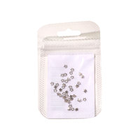 Mini étoiles scintillantes en zircon pour nail art, décorations d'ongles portables à dos plat de forme irrégulière, blanc champagne