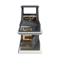 Capsule hôtelière mobile de luxe moderne pour camping et complexe, conception détachable à montage facile, 20ft 40ft