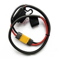 Câble d'alimentation pour batterie de vélo électrique, contrôleur de batterie au lithium, fusible, cordon d'alimentation en silicone 14AWG, pièces résistantes aux hautes températures