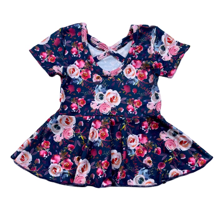 LZ 2021 новейший весенний дизайн подсолнуха для маленьких девочек x-образный купальник для малышей комбинезон из молочного шелка детский купальник на заказ