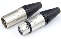 Profession Haute Qualité Audio Vidéo Xlr Plug Connectors3Pin Femelle Et Mâle Neutrik Xlr Connecteur 3Pin