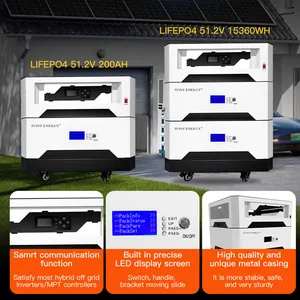 New Product 10KWH 15KWH 20KWH 30KWH Lifepo4 Battery Stacked Energy Storage Home Solar Panels Battery Storage