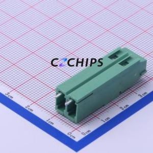JL500HH-50802G01 <b>Screw</b> Terminal <b>Block</b> Through hole Component (THT),P=5.08mm Connector 1x2P 5.08mm Green Through Hole - Product Image 2