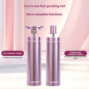 Kit de ponceuse à ongles et anti-callosités rechargeable 2-en-1, outil de beauté en plastique pour soins des pieds et peaux mortes, direct usine - Product Image 5