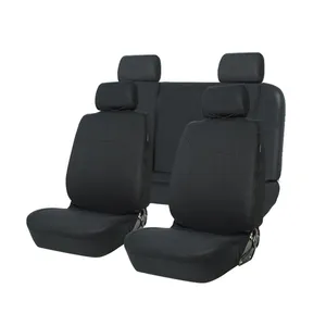 聚酯制成耐用的汽车座椅全套罩通用汽车座椅套黑色