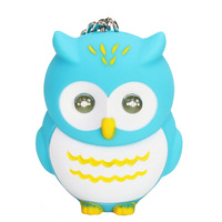 Mini lampe torche en forme de hibou mignon en plastique ABS avec son, idéale pour les cadeaux de fête pour enfants