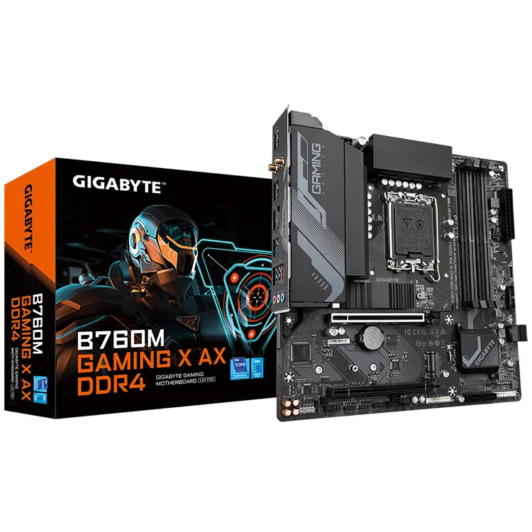 기가 바이트 B760M 게임 X AX DDR4 마더 보드 인텔 소켓 LGA 1700 지원 13th 및 12th Gen 시리즈 프로세서