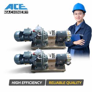 Bomba de engranajes rotativa automática de grado alimenticio para salsa de chile, miel, mermelada de frutas, mantequilla de cacahuete, mayonesa, mostaza y pasta - Product Image 1