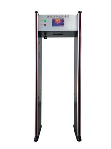 เครื่องตรวจจับโลหะแบบเดินผ่าน KMS AI Smart Walk Through พร้อมหน้าจอ LCD วัดอุณหภูมิด้วยอินฟราเรด สำหรับทางเข้าโรงเรียนและโรงพยาบาล - Product Image 2