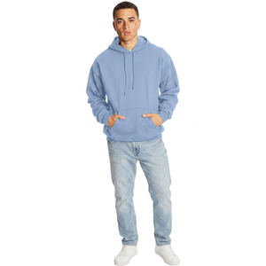 Hoodie surdimensionné de luxe personnalisé en coton épais 100 % pour homme – Fabrication en gros à prix abordable - Product Image 1
