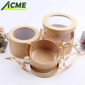 Bán Buôn Nhà Cung Cấp 2025 Valentine Của Ngày Với Cửa Sổ Trong Suốt Thông Tư Ba Mảnh Thiết Lập Ribbon Quà Tặng Hộp Hoa Cho Bao Bì - Product Image 2