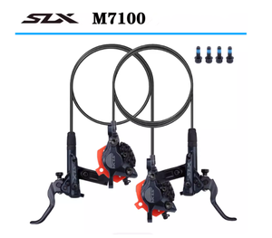 Grupo de Frenos de Disco Hidráulicos <span class=keywords><strong>SHIMANO</strong></span> <span class=keywords><strong>DEORE</strong></span> M6100 M7100 M7120 M8100 M8120, Incluye Palanca de Freno M7100 y Pinza de Freno BR-M7120 - Product Image 6