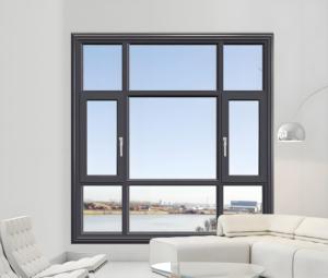 Fenêtre plate moderne et écologique en <span class=keywords><strong>PVC</strong></span> double verre isolé sur mesure Fenêtre combinée multifonctionnelle à ouverture horizontale - Product Image 2