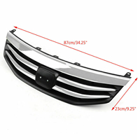 Grille de radiateur chromée HO1200203 pour Honda Accord 2011 2012, grille supérieure avant