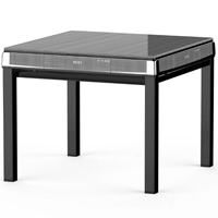 Table de Mahjong Automatique KEDI 2 en 1, Table à Manger Moderne, Faible Bruit, Jambes Métalliques Robustes, Coins Carrés, Écologique, Jeu de Société pour la Maison