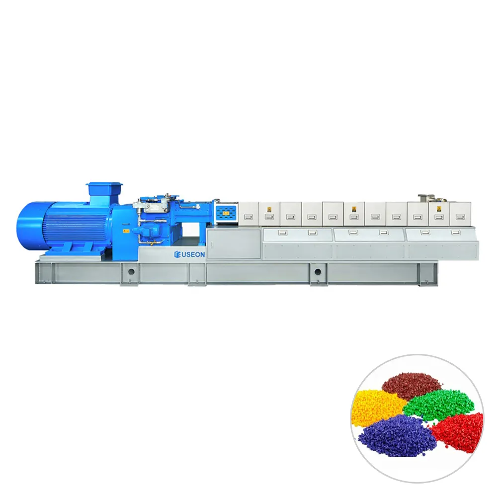 350-500 kg/std Plastic Filler Masterbatch Machine Twin Screw Extruders für Masterbatch